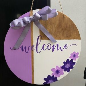 Hand Painted Door Decor